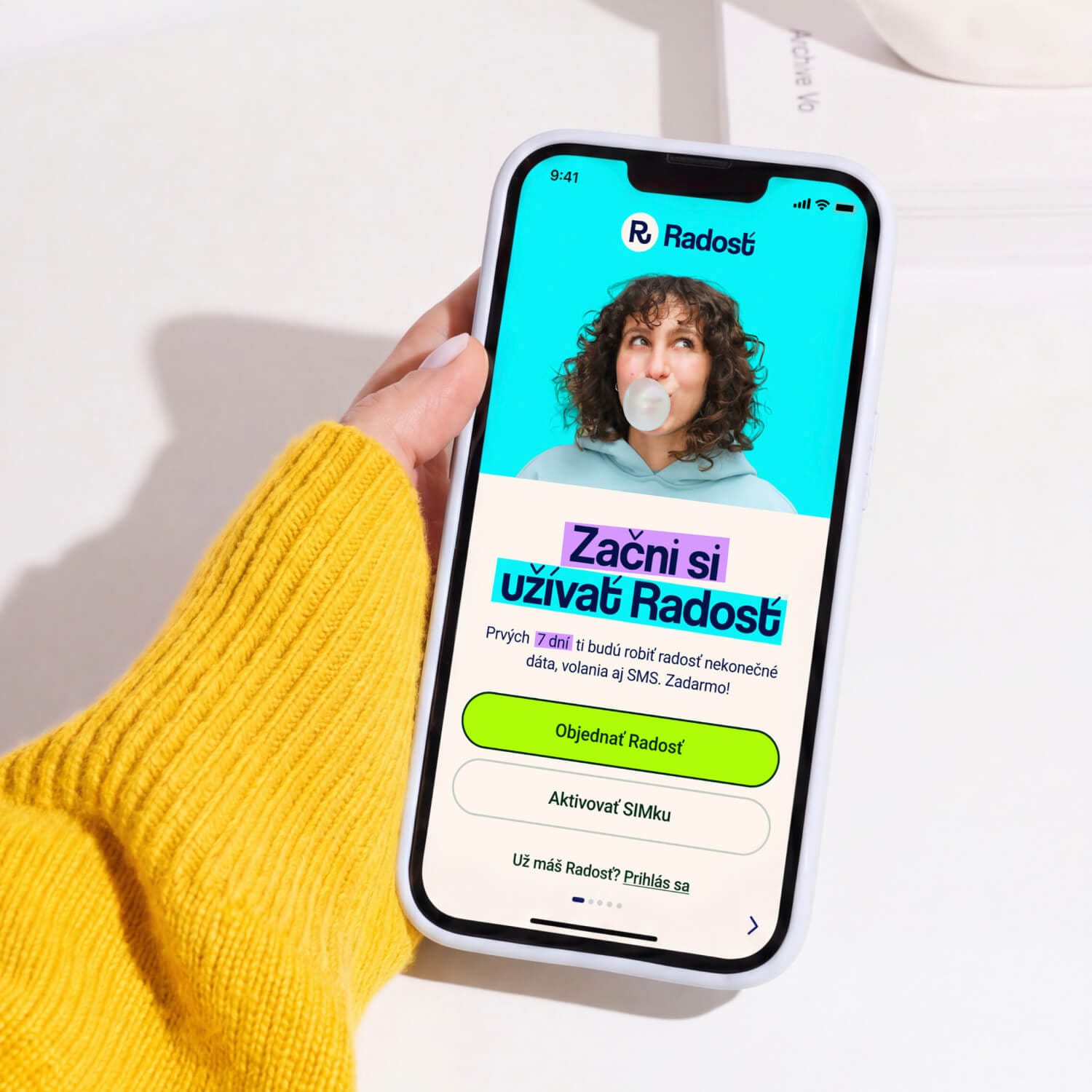 Radosť Digital - Redizajn vizuálnej identity, webdizajn, app dizajn, UX